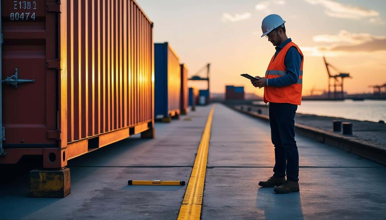 Illustration: Dimensions précises du conteneur 20 pieds avec un focus sur sa longueur