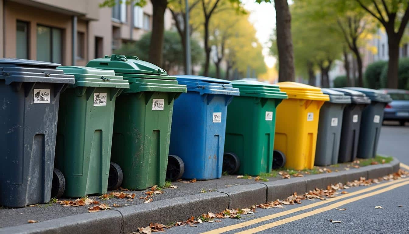 Illustration: Comprendre les volumes et capacités des contenants à déchets